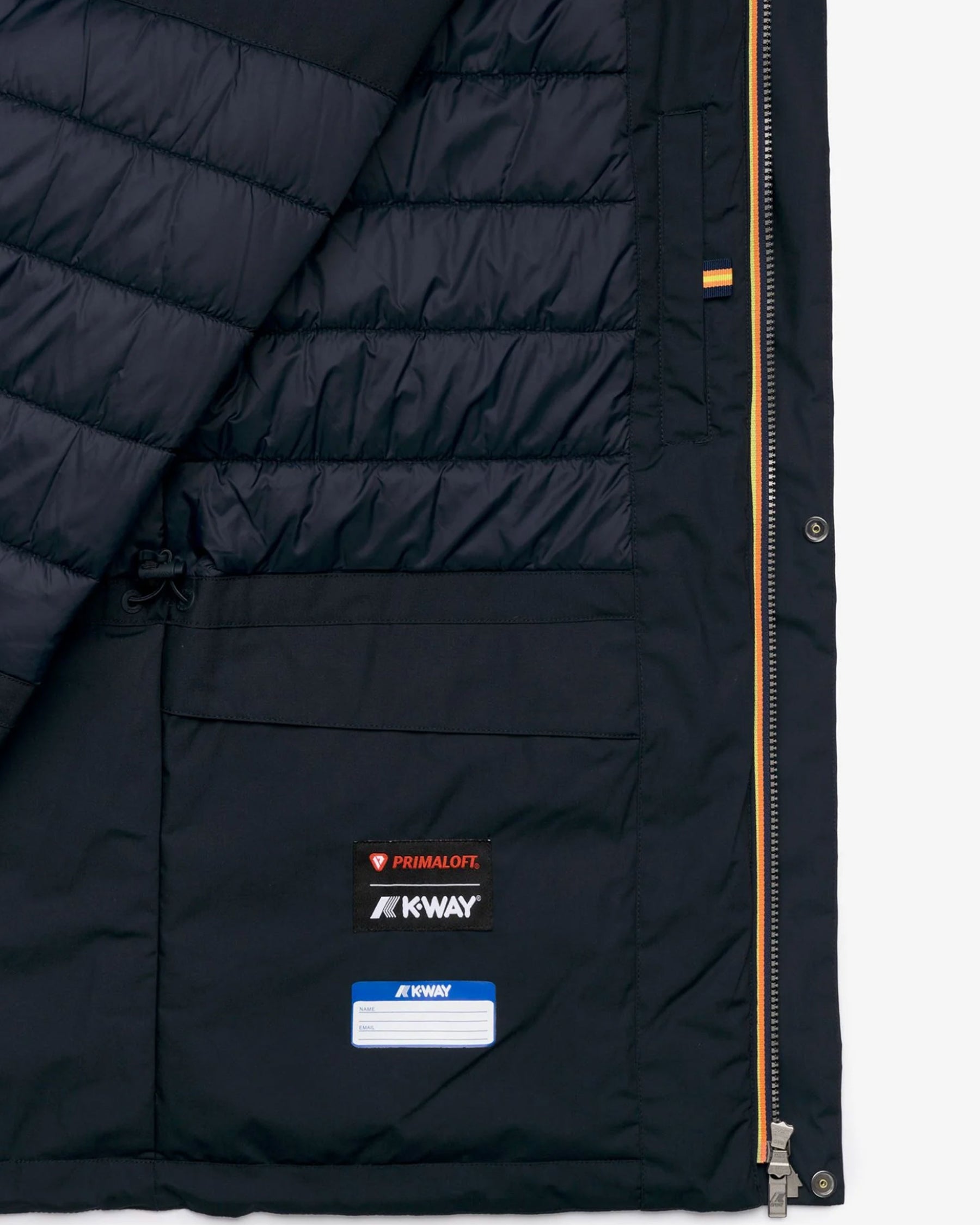 Giacca Uomo K-Way Manuene Warm Micro Canvas Man Blu