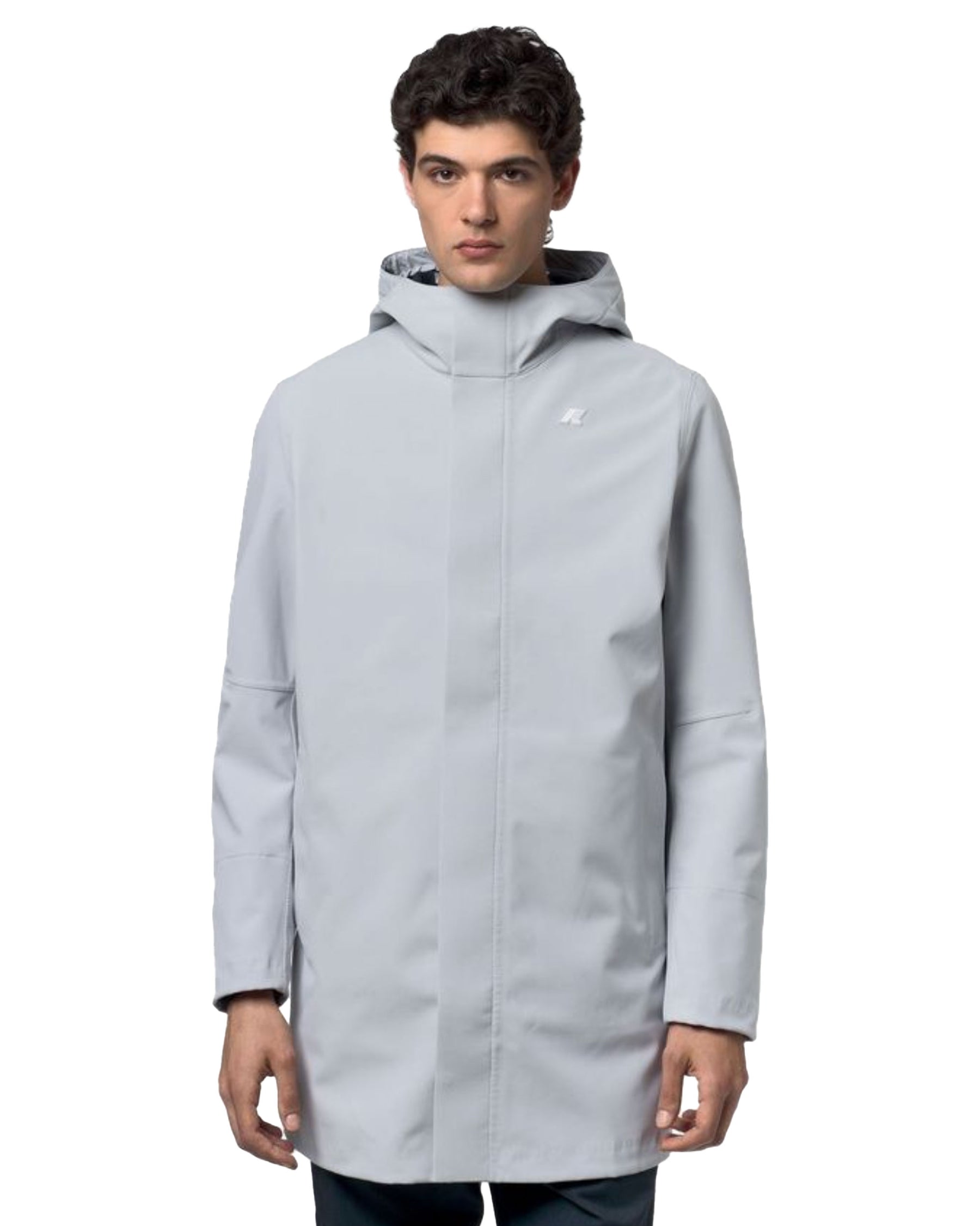 Giacca Uomo K-Way Marlyn Bonded Grigio Chiaro