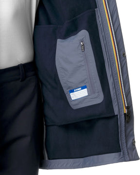 Giacca Uomo K-Way Marlyn Bonded Pile Blu Chiaro