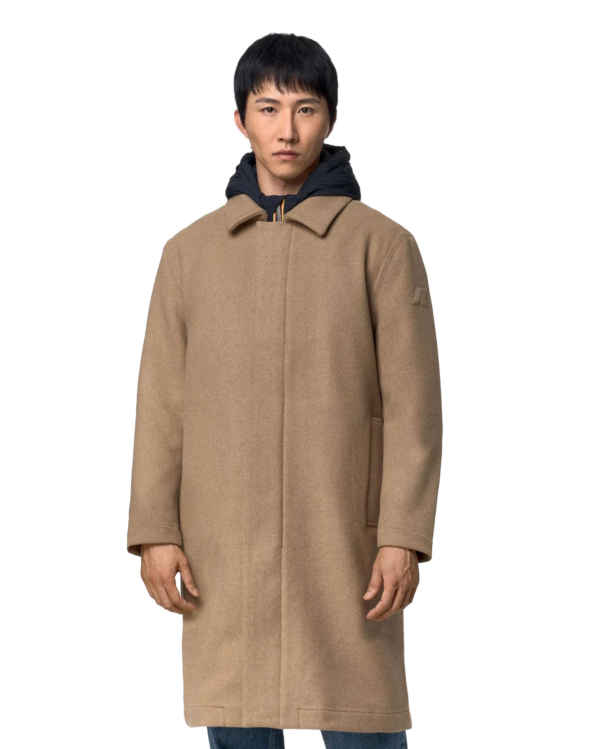 Giacca Uomo K-Way Poirol Wool Nylon Beige