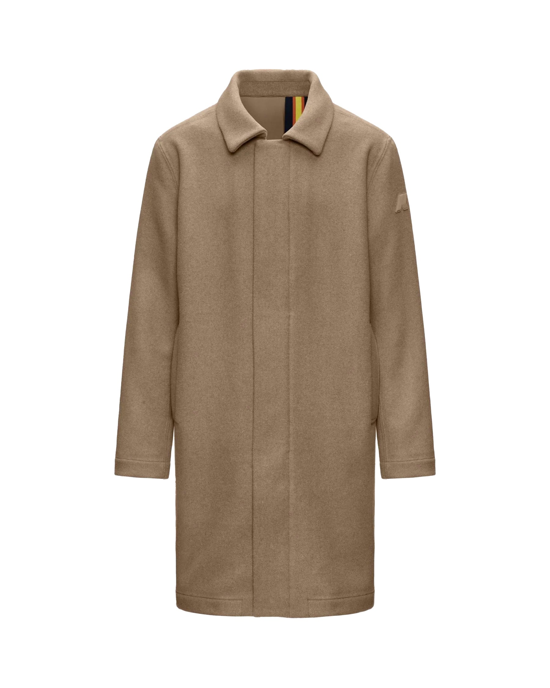 Giacca Uomo K-Way Poirol Wool Nylon Beige