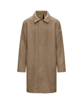 Giacca Uomo K-Way Poirol Wool Nylon Beige