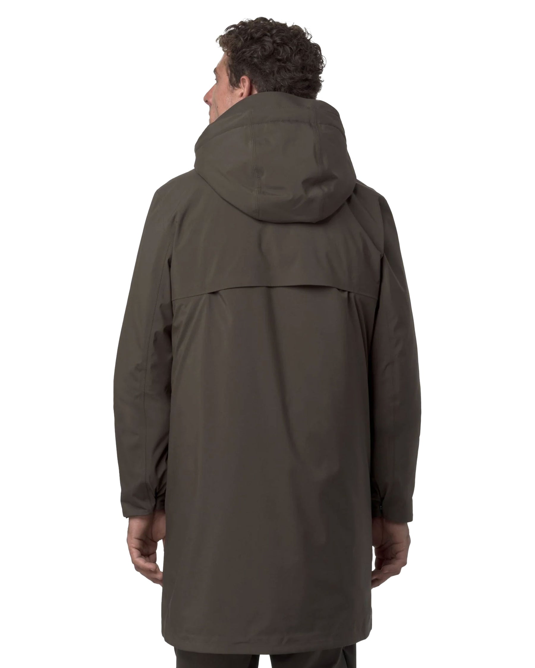 Giacca Uomo K-Way Thomal Bonded Padded Marrone