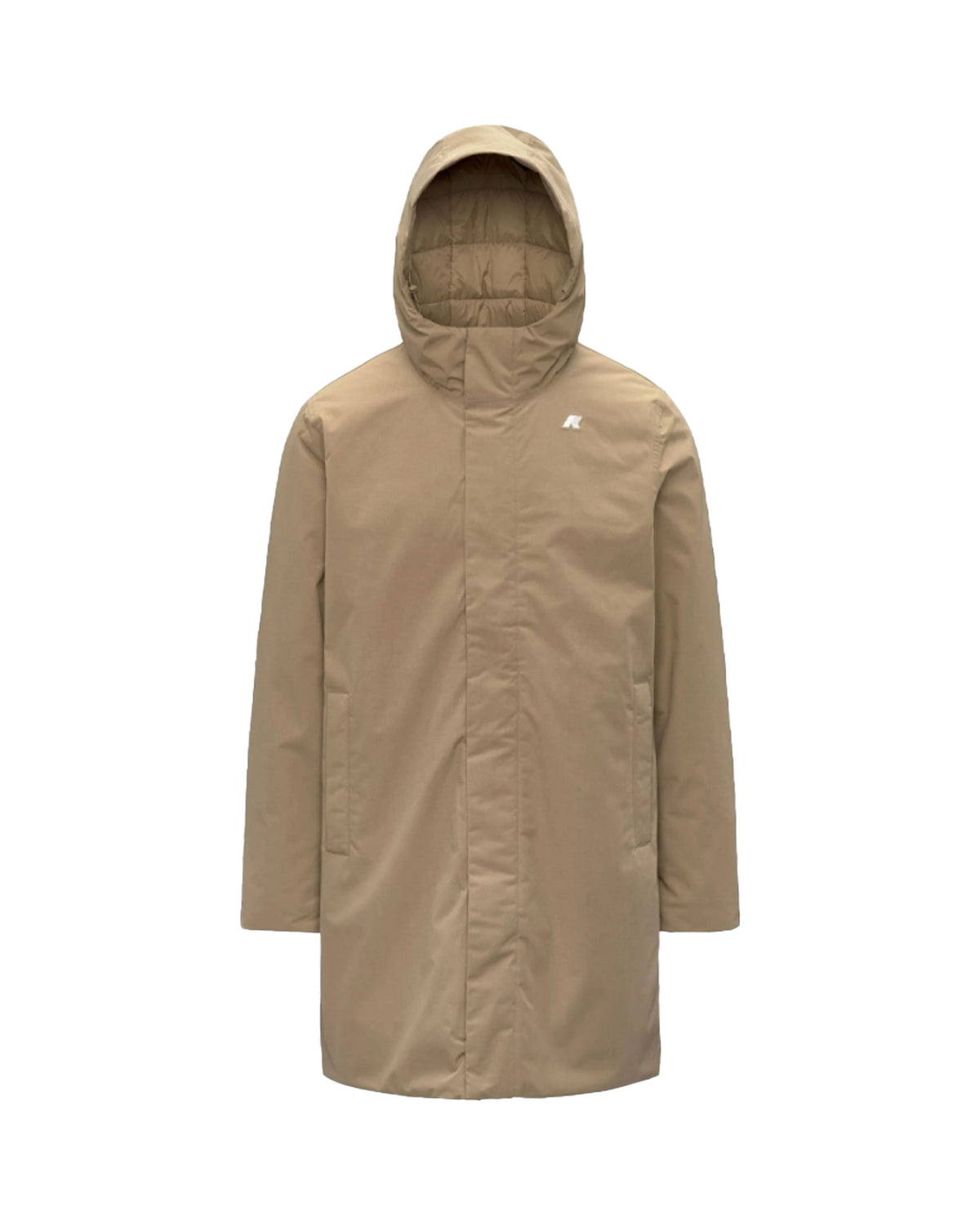 Giacca Uomo K-Way Thomas Warm Micro Canvas Beige