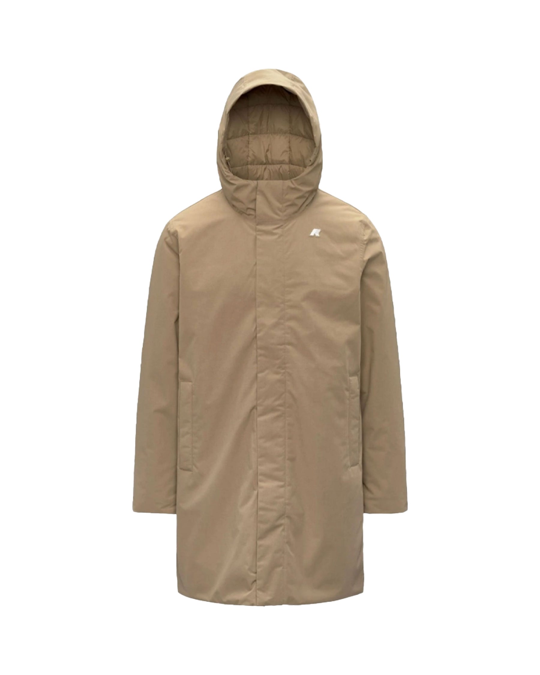 Giacca Uomo K-Way Thomas Warm Micro Canvas Beige
