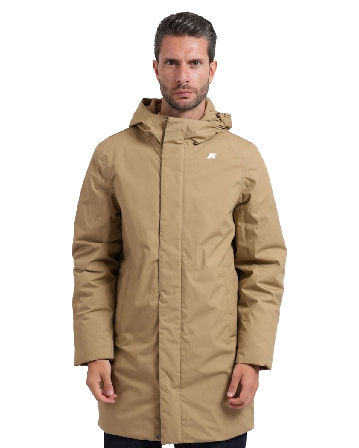 Giacca Uomo K-Way Thomas Warm Micro Canvas Beige