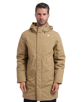 Giacca Uomo K-Way Thomas Warm Micro Canvas Beige
