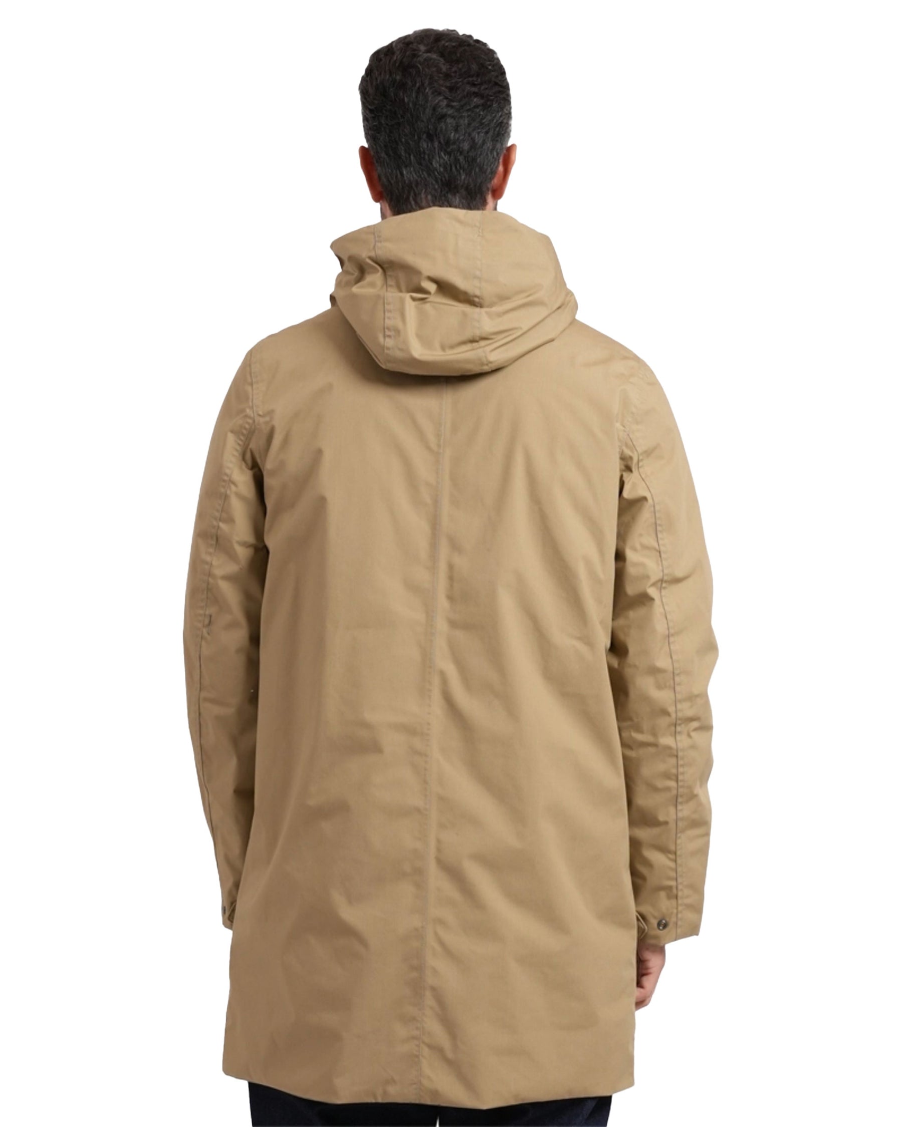 Giacca Uomo K-Way Thomas Warm Micro Canvas Beige
