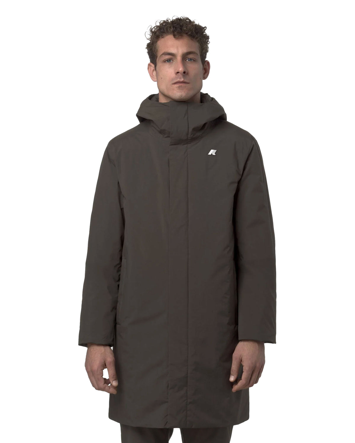 Man's Jackets K-Way Thomas Warm Ottoman Black Olive