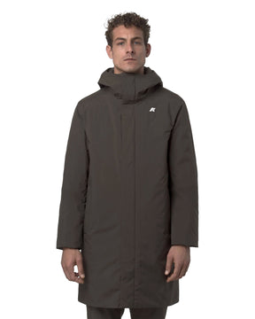 Man's Jackets K-Way Thomas Warm Ottoman Black Olive