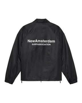 Giacca Uomo New Amsterdam Surfassociation Coach Jacket Nero
