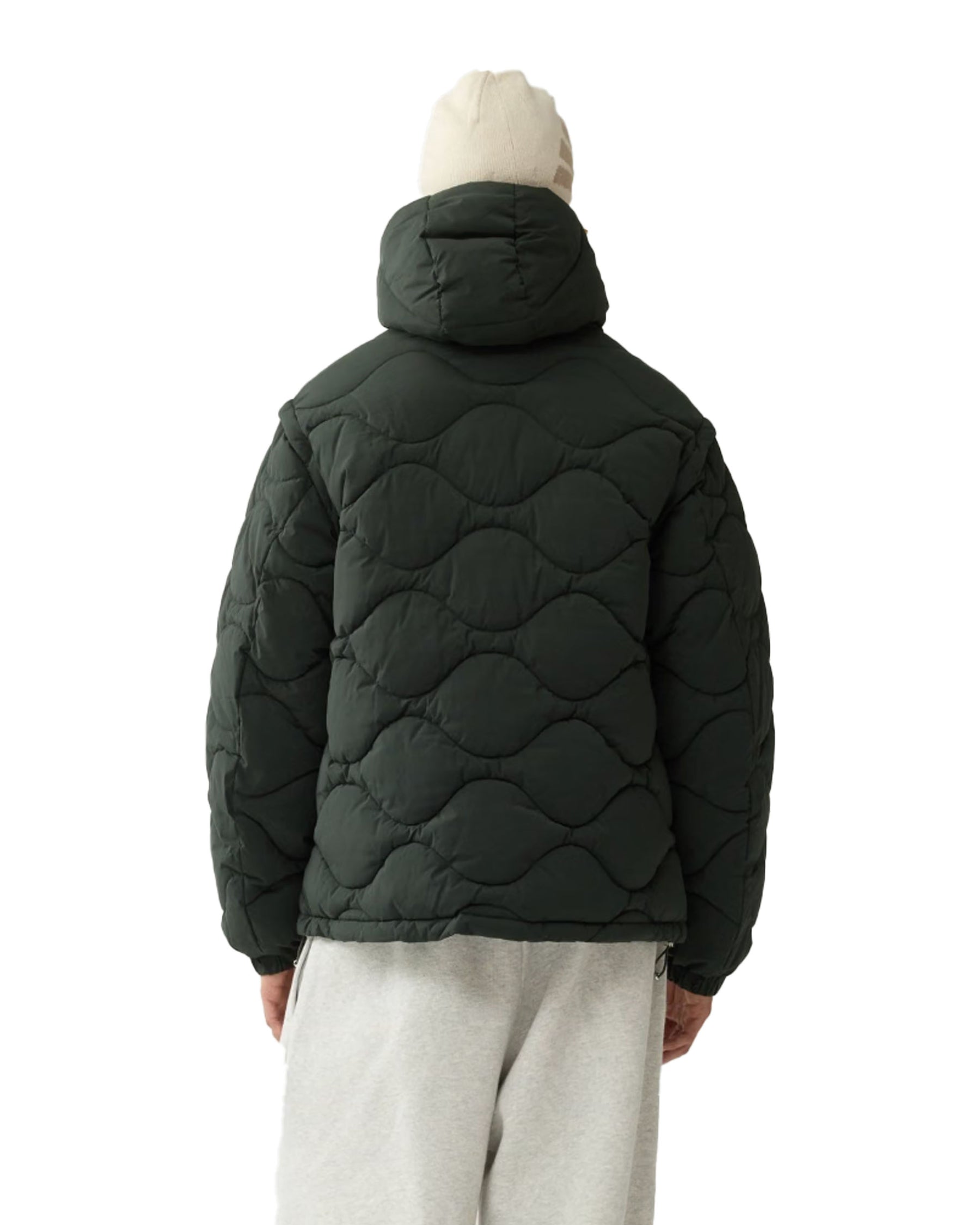 Giacca Uomo New Amsterdam Surfassociation Detachable Jacket Olive