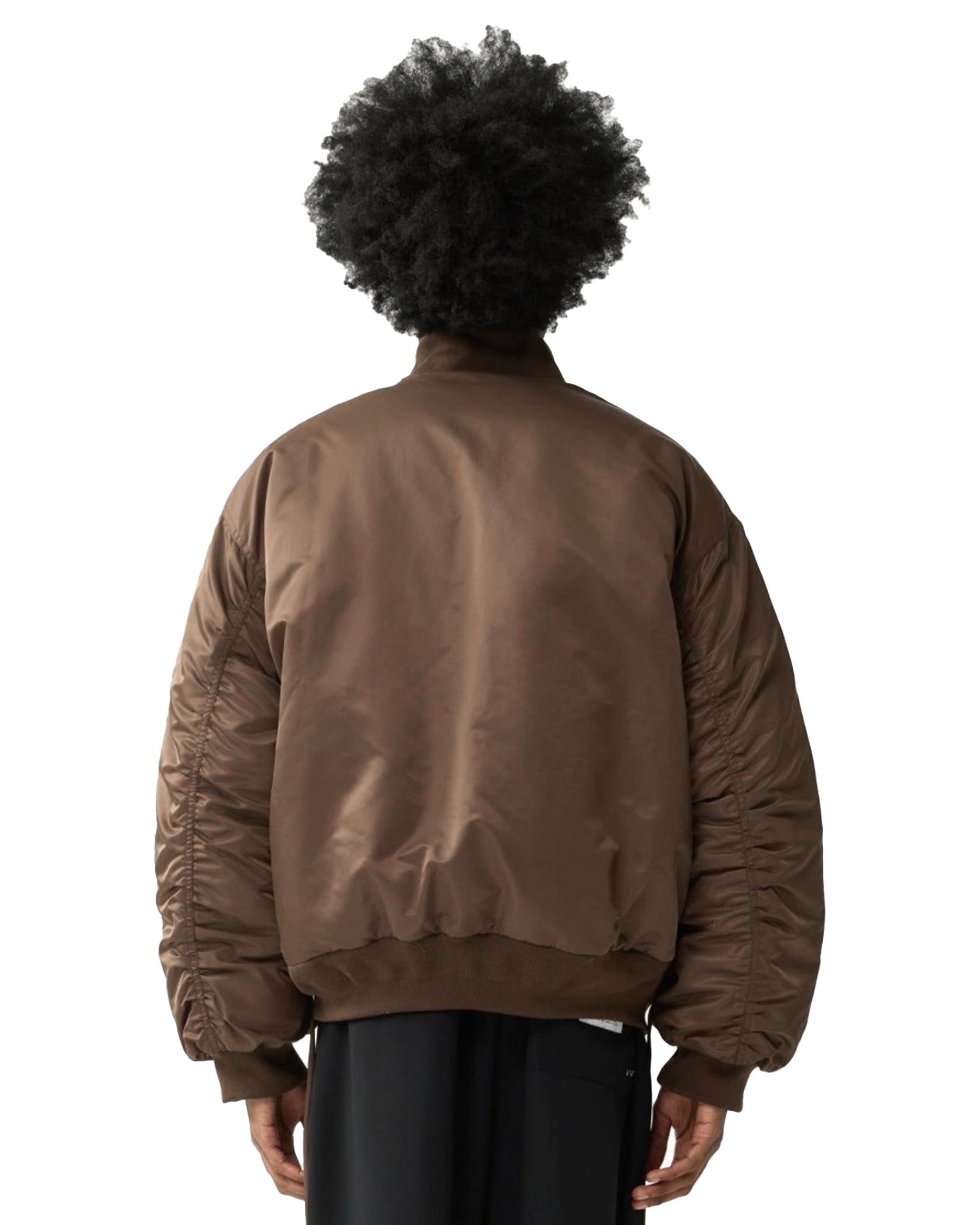 New Amsterdam Surfassociation Men's Jacket Reversible Bomber Jacket Brown-Sea Blue