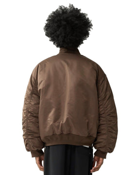 New Amsterdam Surfassociation Men's Jacket Reversible Bomber Jacket Brown-Sea Blue