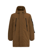 Outhere Soilmark Men's Jacket Long Jacket with Brown Hood