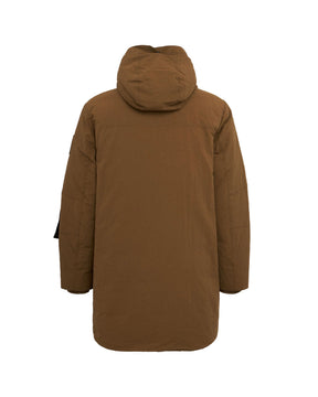 Outhere Soilmark Men's Jacket Long Jacket with Brown Hood