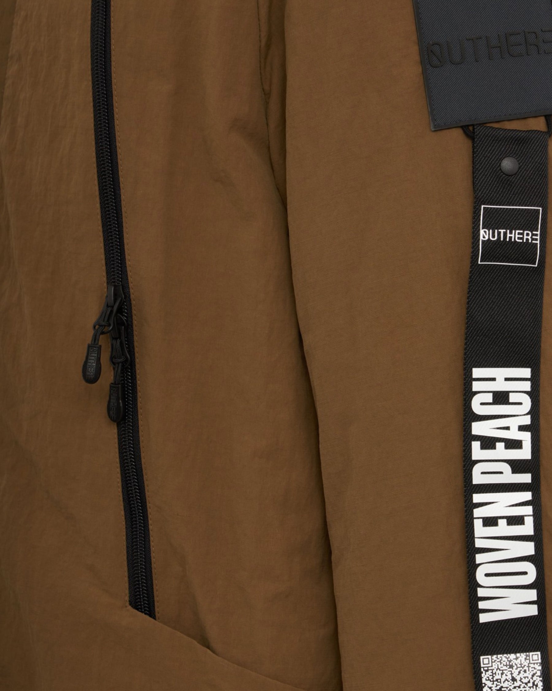Outhere Soilmark Men's Jacket Long Jacket with Brown Hood