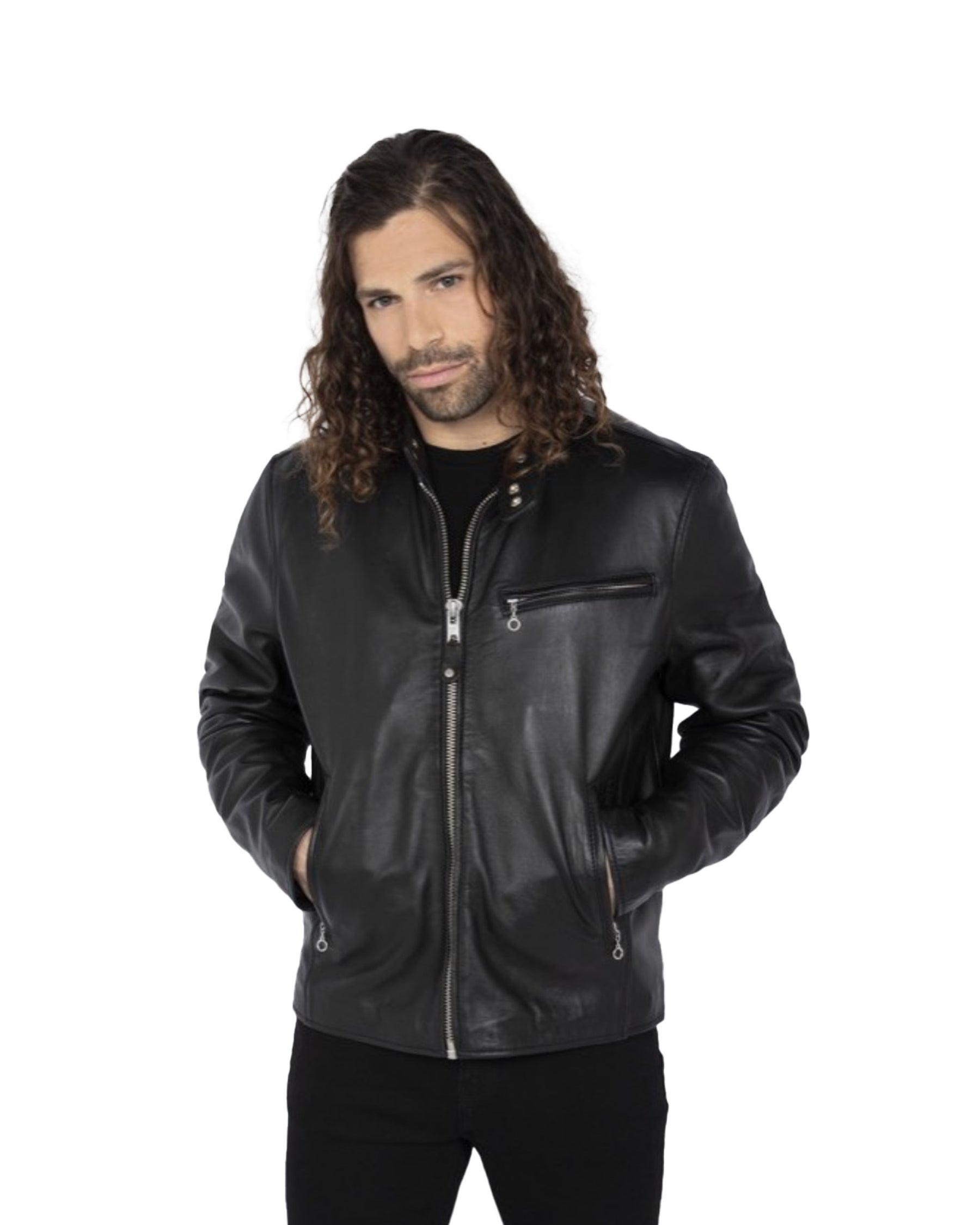 Giacca Uomo Schott Nyc LC949D Pelle Nero