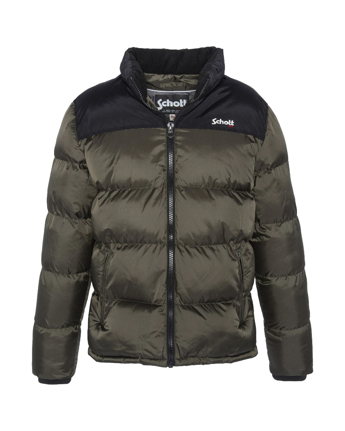 Giacca Uomo Schott Utah 2 Kaki Black