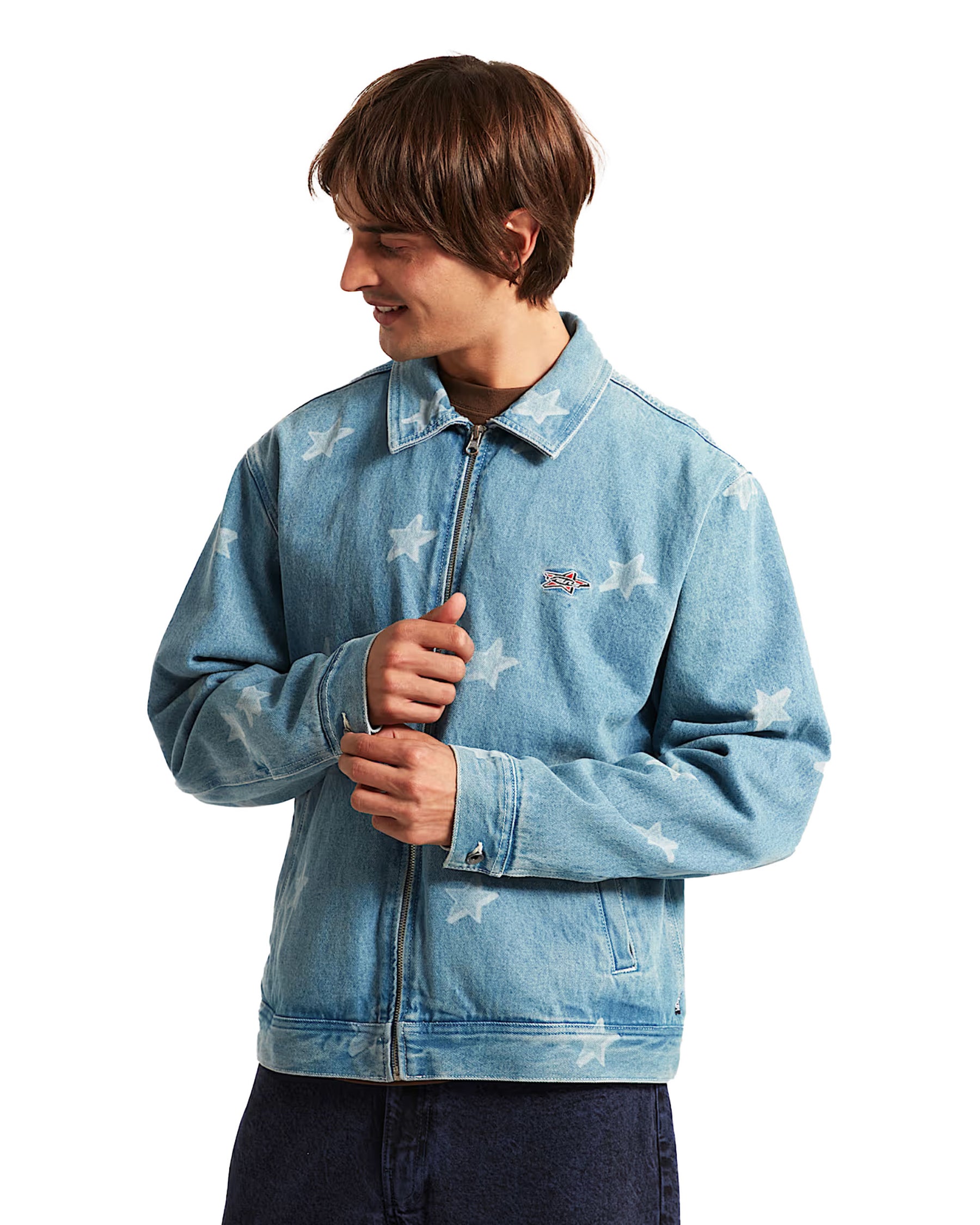 Giacca Uomo Vans Pomona Denim Station Jacket Stonewash