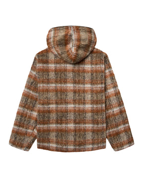 Giacca Uomo Woodbird WBSheng Zip Hoodie Jacket Burnt Red Sand