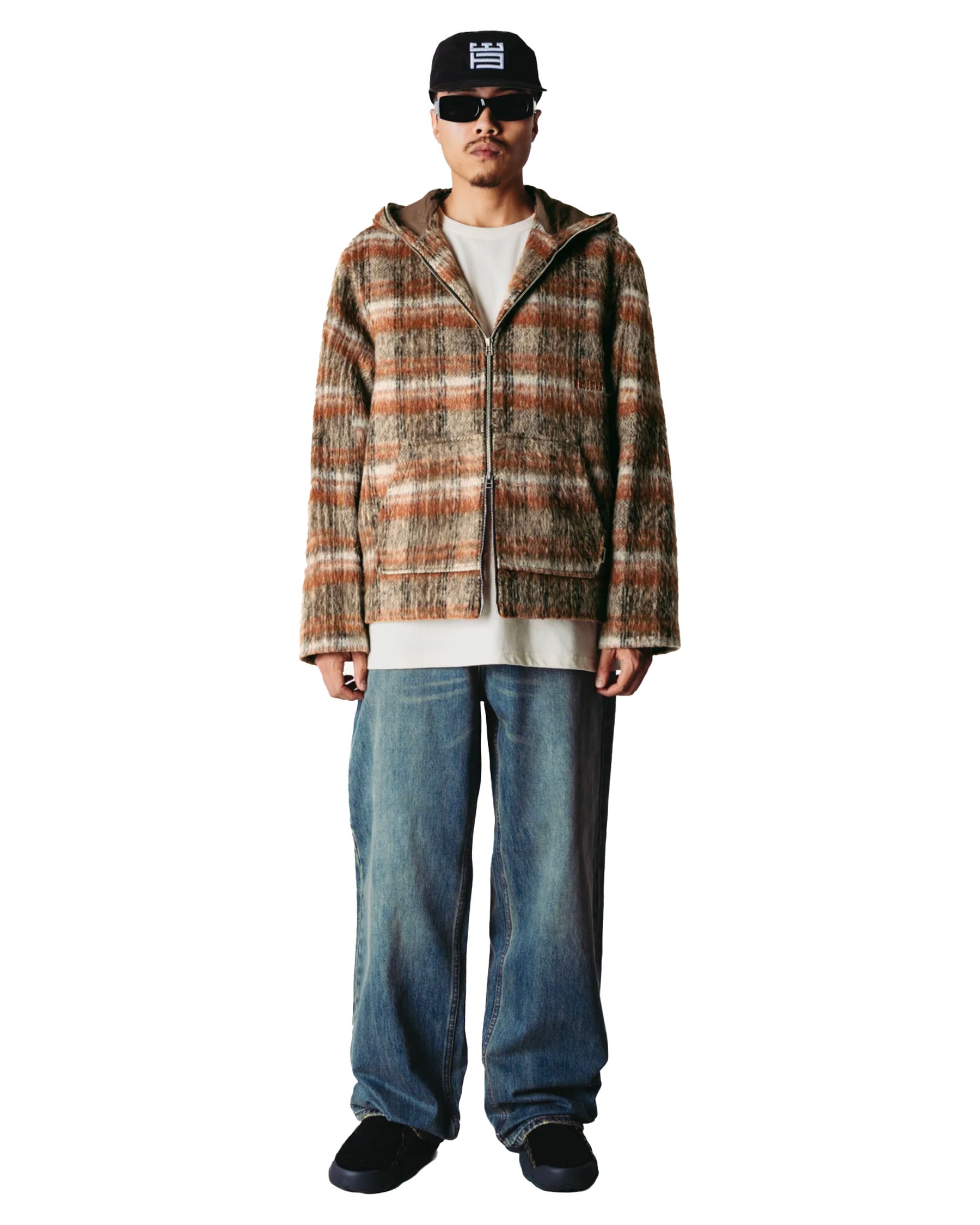 Giacca Uomo Woodbird WBSheng Zip Hoodie Jacket Burnt Red Sand