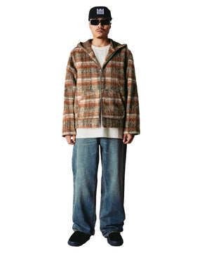 Giacca Uomo Woodbird WBSheng Zip Hoodie Jacket Burnt Red Sand