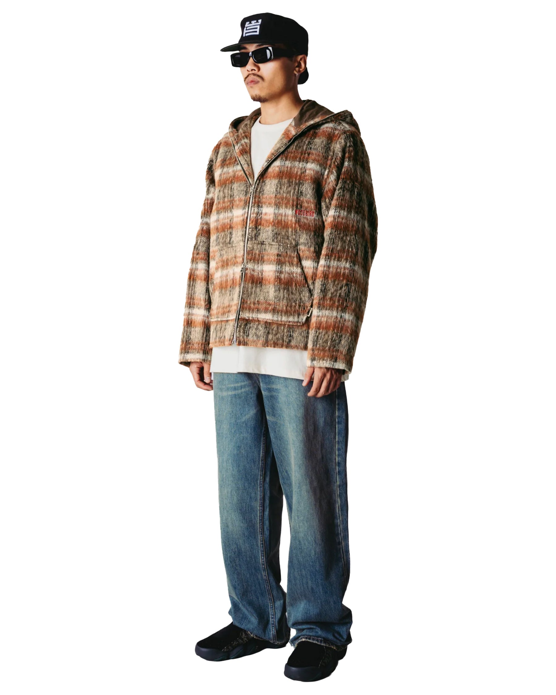 Giacca Uomo Woodbird WBSheng Zip Hoodie Jacket Burnt Red Sand