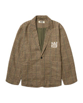 Giacca Uomo Woodbird Wbging Check Blazer Brown Green