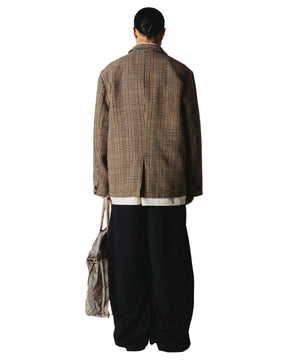 Giacca Uomo Woodbird Wbging Check Blazer Brown Green
