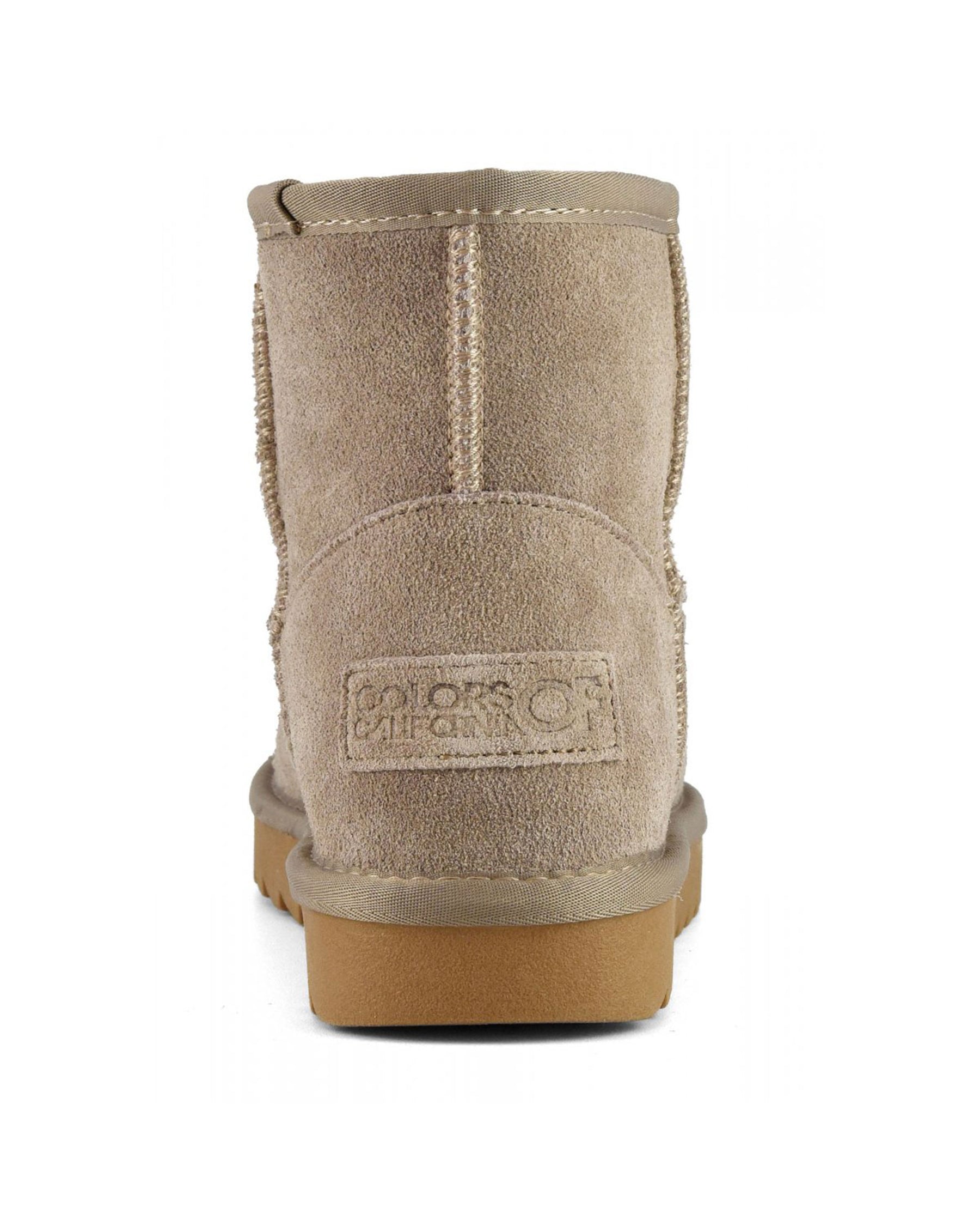 Stivale Donna Colors Of California Ugg Boot In Suede Taupe