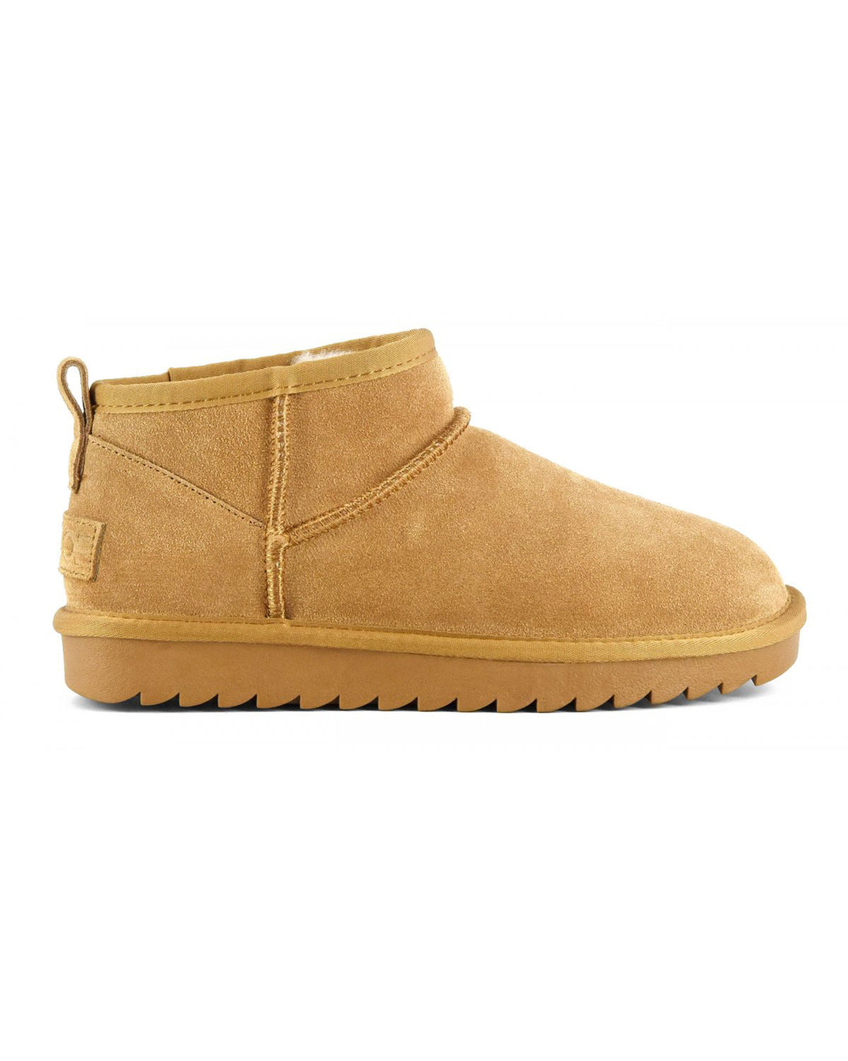 Women Short winter boot in suede Tan