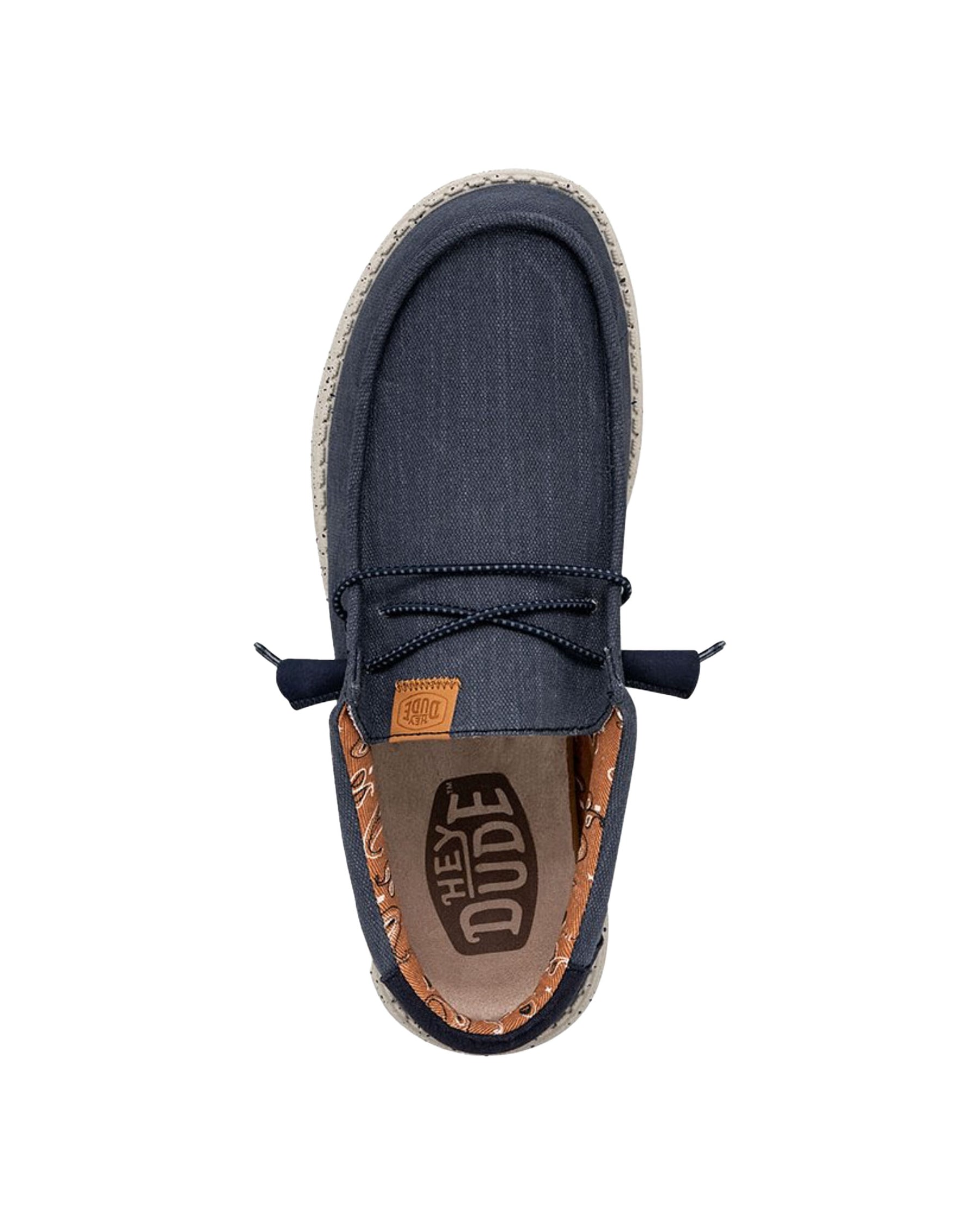 HeyDude Wally Washed Canvas Blu