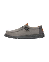 HeyDude Wally Washed Canvas Grey