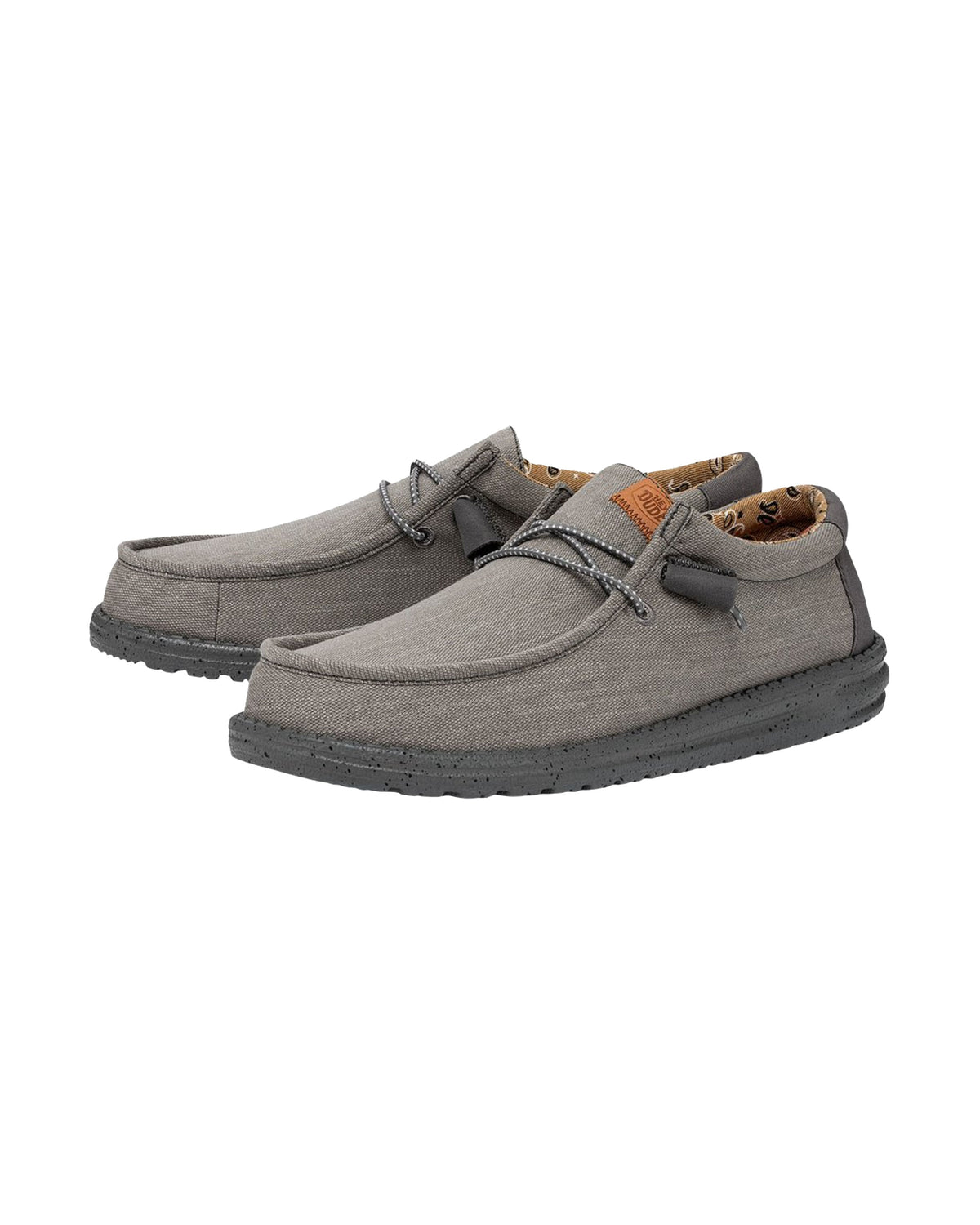 HeyDude Wally Washed Canvas Grey