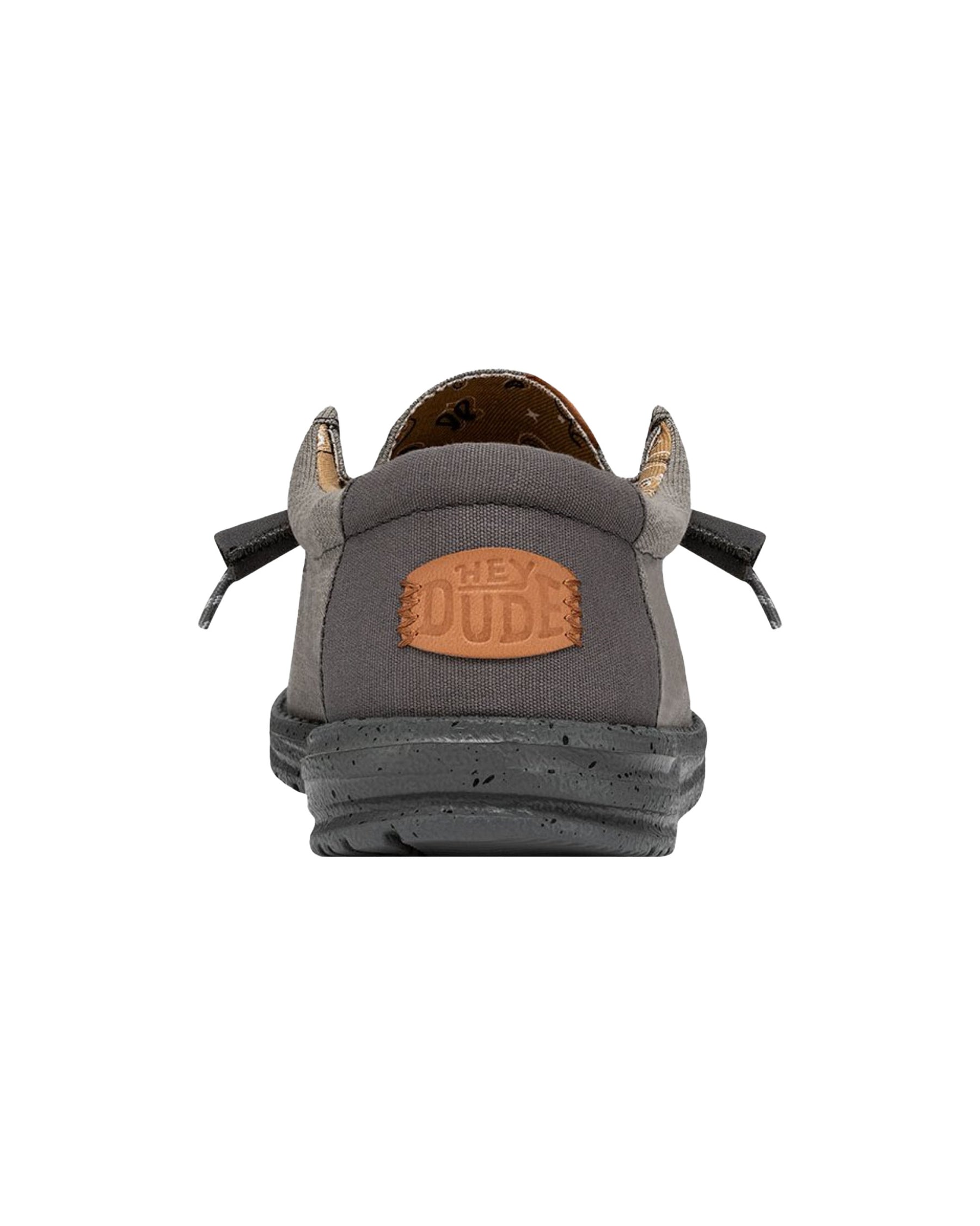 HeyDude Wally Washed Canvas Grey