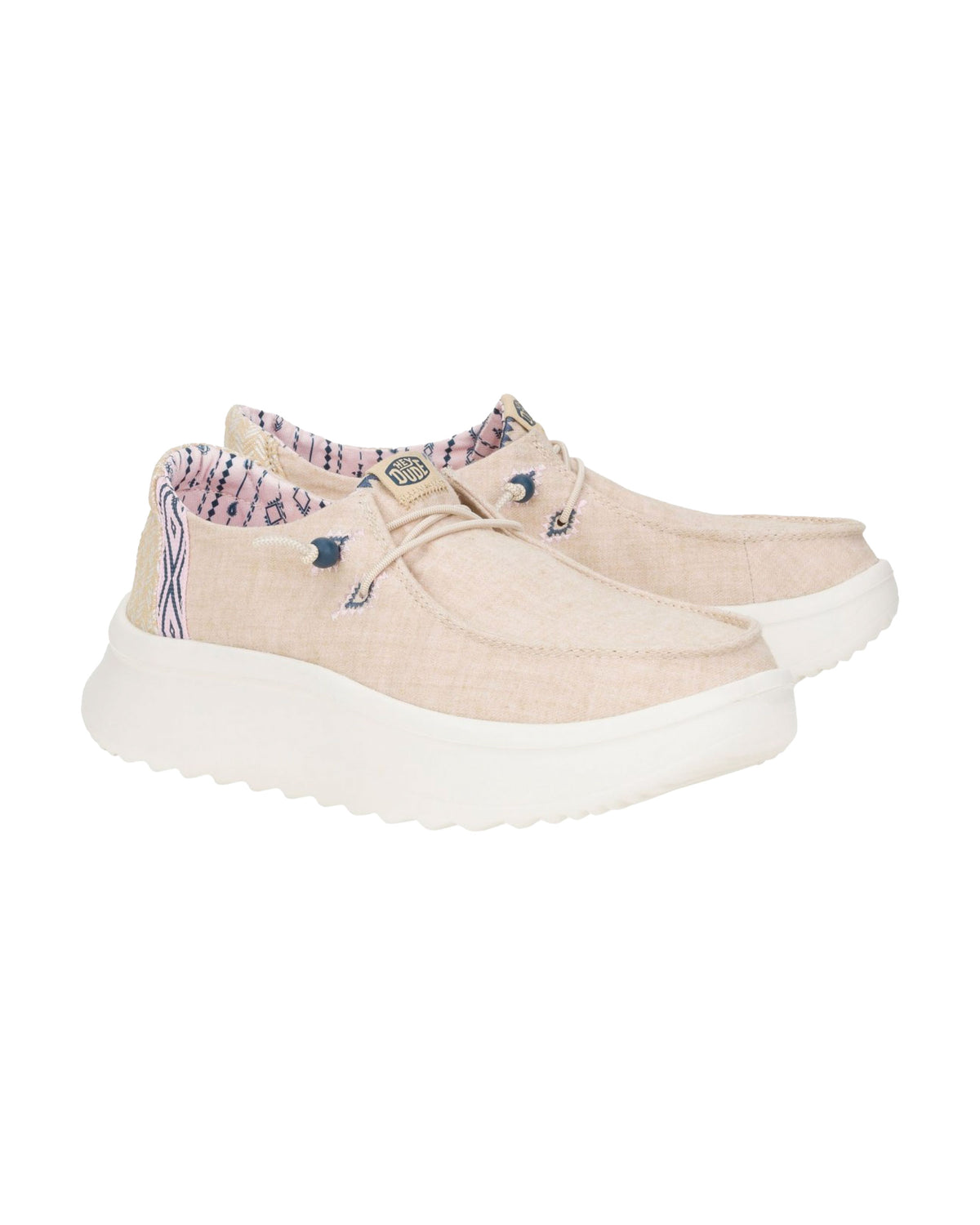 HeyDude Wendy Peak Chambray Woven Beige