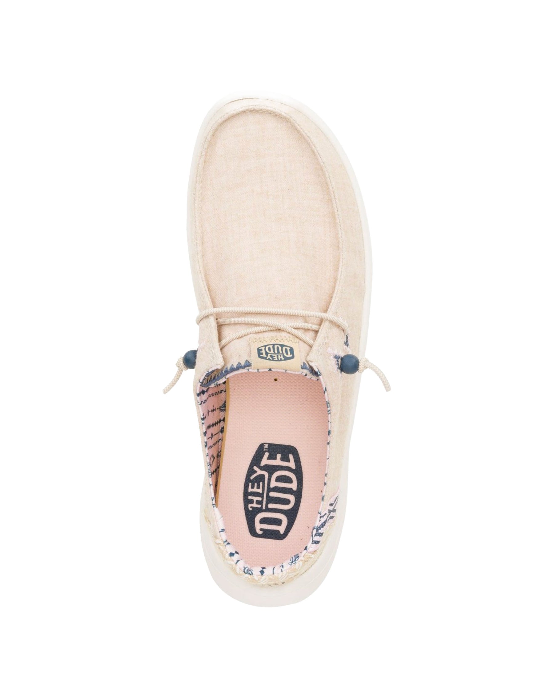 HeyDude Wendy Peak Chambray Woven Beige