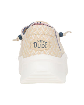 HeyDude Wendy Peak Chambray Woven Beige