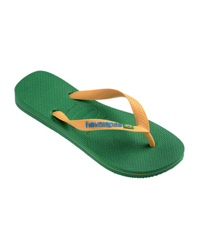 Flip-flops Havaianas Brasil Logo Green-Yellow