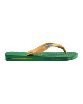 Flip-flops Havaianas Brasil Logo Green-Yellow