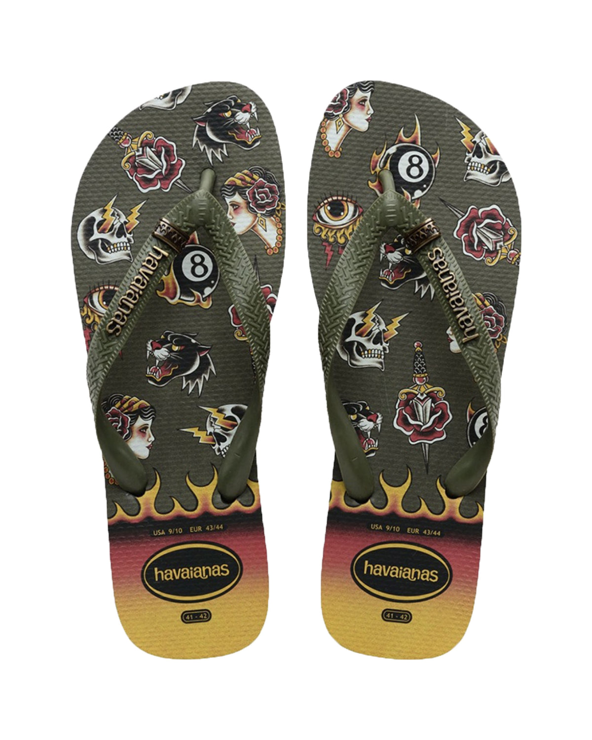 Havaianas Top Tribo black moss