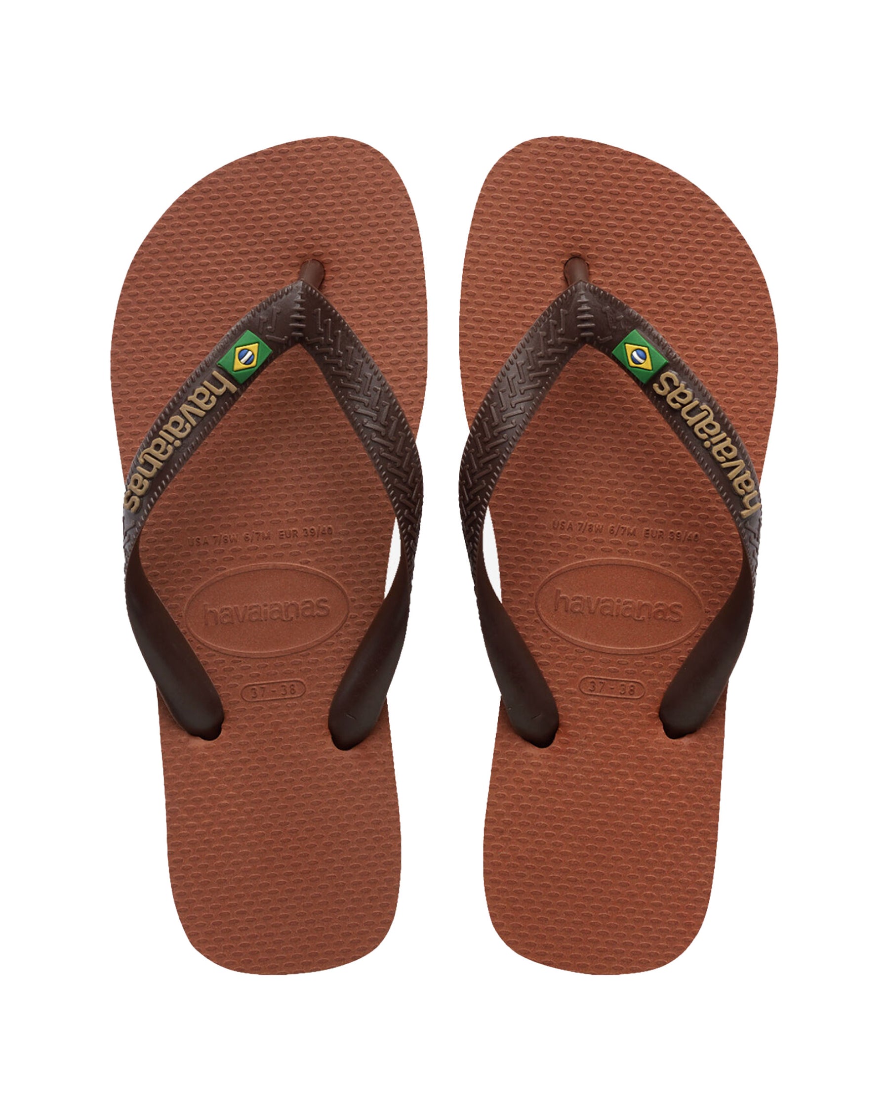 Flip-flops Havaianas Brasil Logo Rust-Coffee