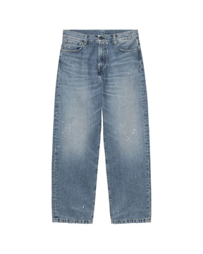 Jeans Carhartt Wip Landon Pant Blue destroy wash splatter