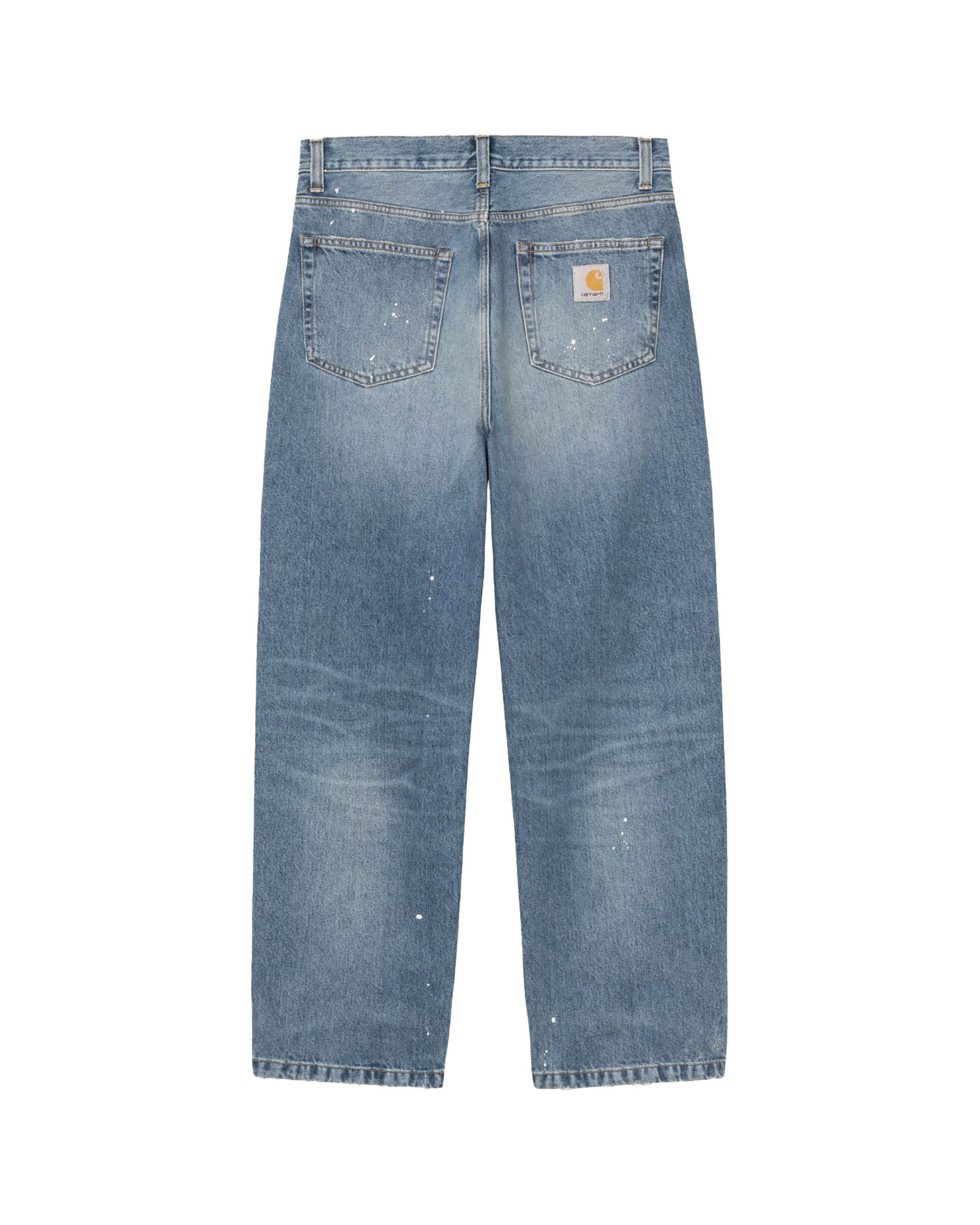 Jeans Carhartt Wip Landon Pant Blue destroy wash splatter