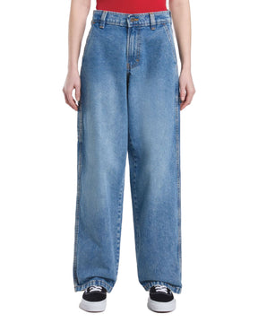 Woman's Jeans Dickies Stevensville Carpenter W Rinsed Fade