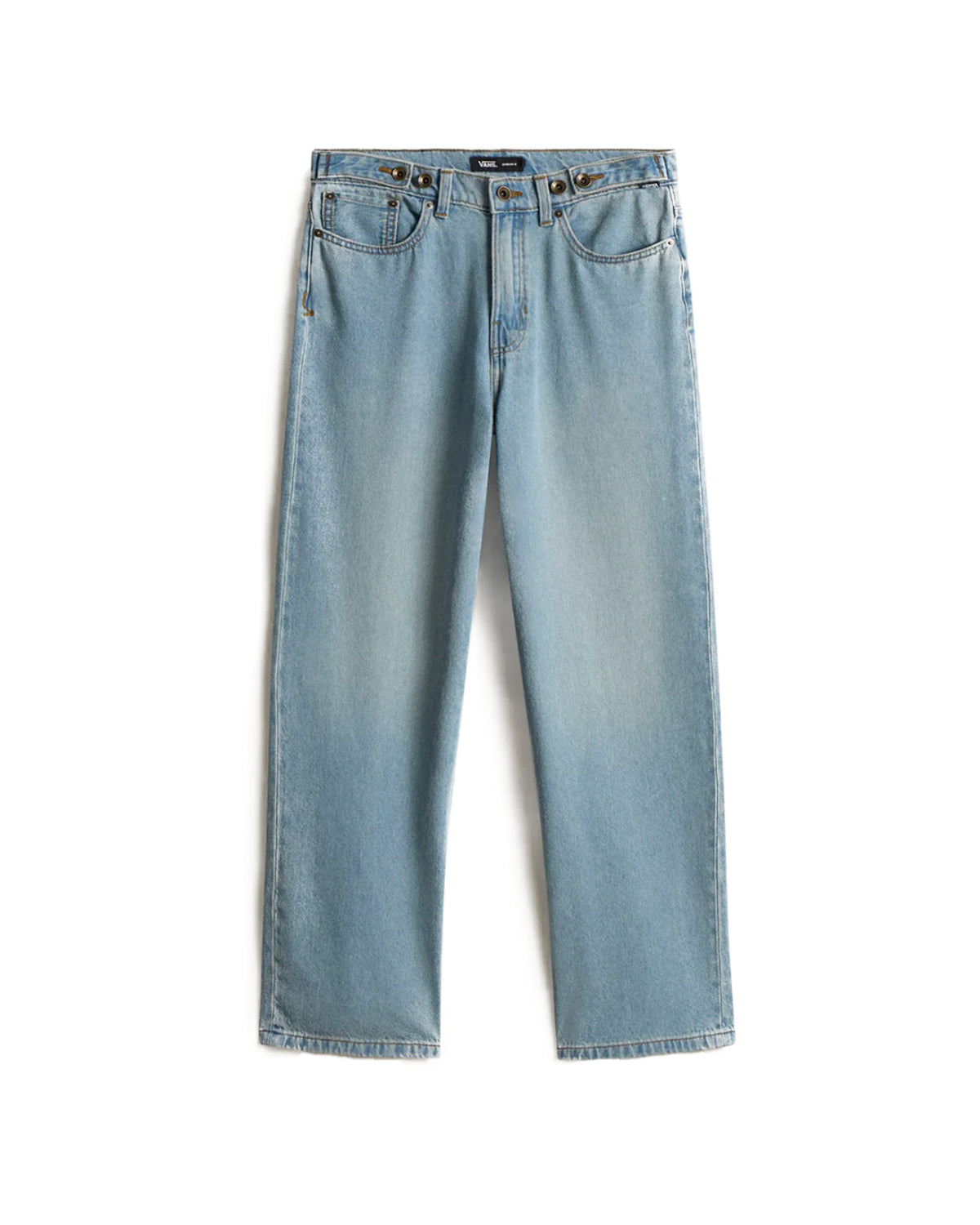 Jeans Donna Vans Cinched Check 5 Baggy Blu Chiaro