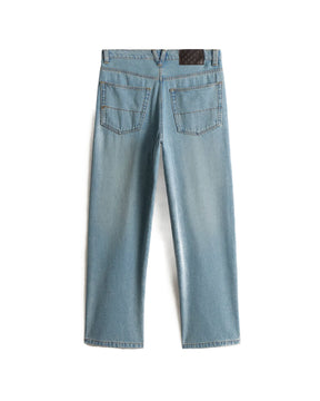 Jeans Donna Vans Cinched Check 5 Baggy Blu Chiaro