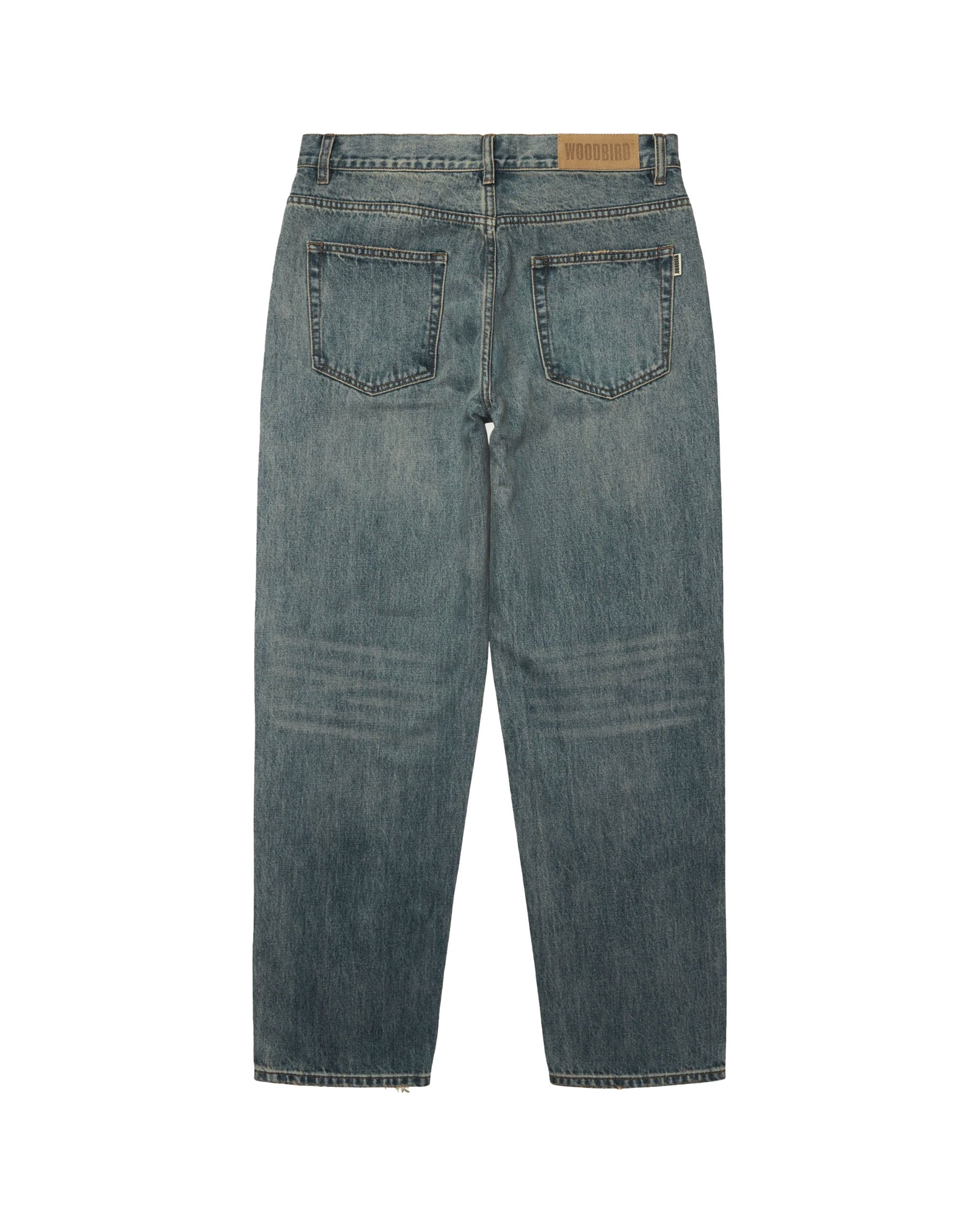 Jeans Uomo Woodbird WBLeroy Vintage Jeans Washed Mid Blue