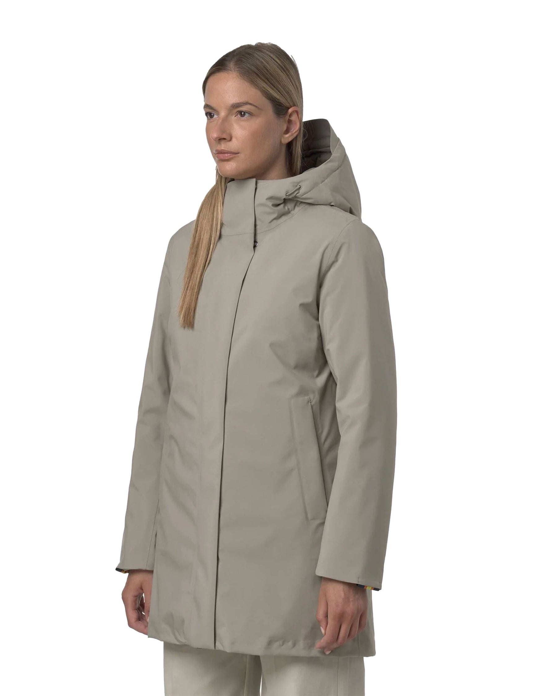 Giacca Donna K-Way Mathiel Bonded Padded Beige